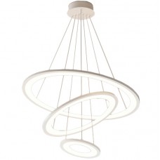 Φωτιστικό Κρεμαστό Φ60cm LED 75W 9800lm 230V Λευκό Φως σε Λευκό CASSIA